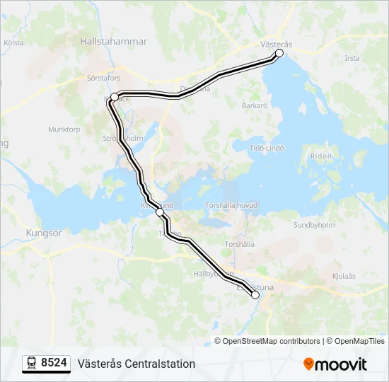 8524 Train Line Map