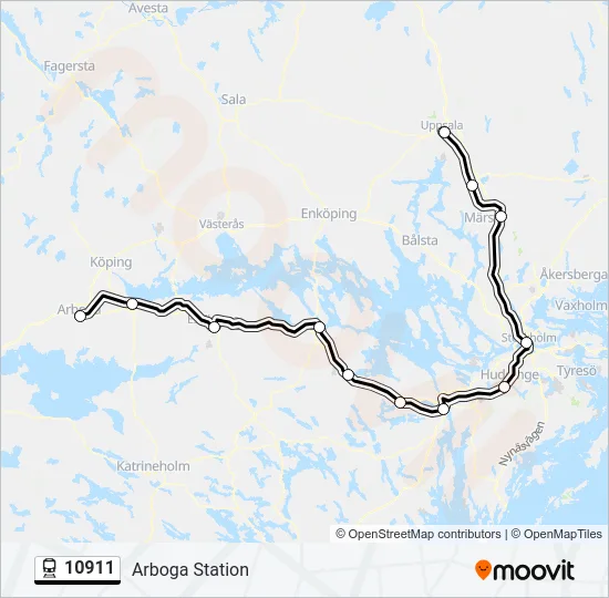 10911 Train Line Map