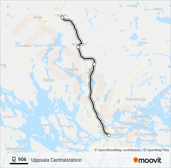 906 Train Line Map