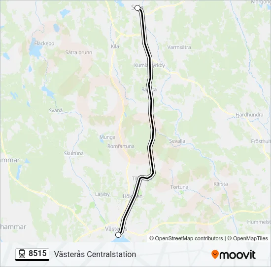 8515 Train Line Map