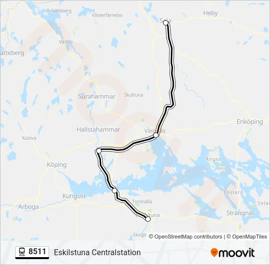 8511 Train Line Map