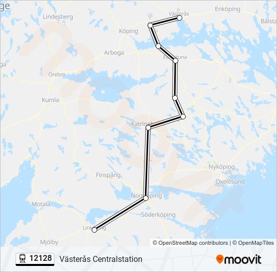 12128 train Line Map