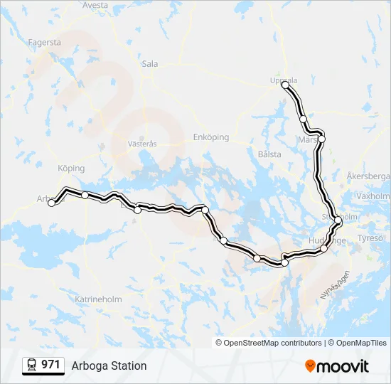 971 Train Line Map