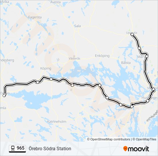 965 train Line Map