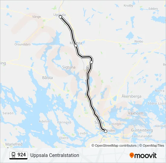 924 Train Line Map