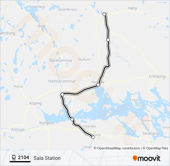 2104 train Line Map