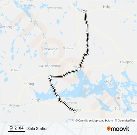 2104 Train Line Map