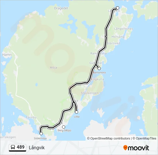 489 Bus Line Map