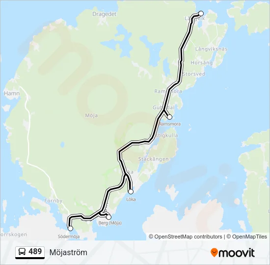 489 Bus Line Map