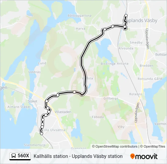 560X  Line Map