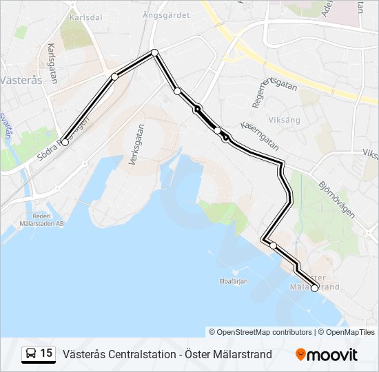 15 bus Line Map