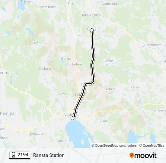 2194 Train Line Map