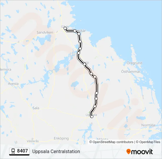 8407 Train Line Map