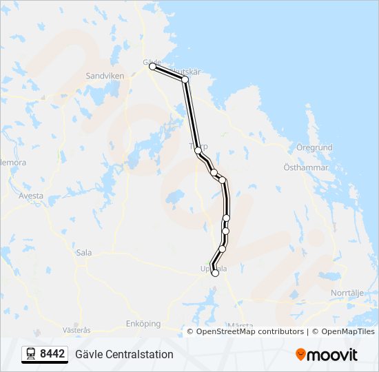 8442 train Line Map