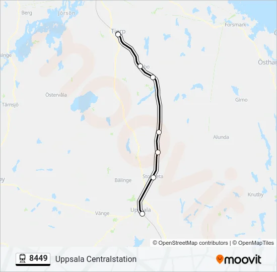 8449 Train Line Map