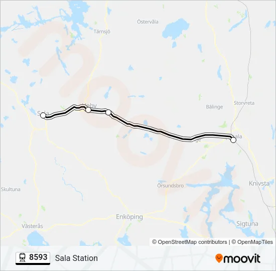 8593 Train Line Map