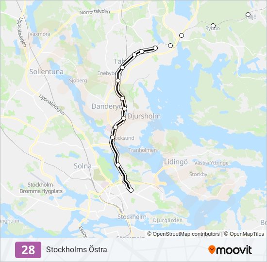 28 light rail Line Map