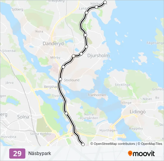 29 Light Rail Line Map