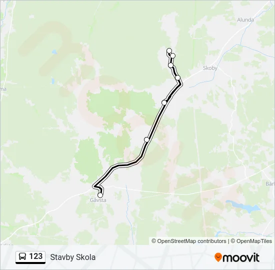 123 Bus Line Map