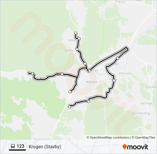 123 Bus Line Map