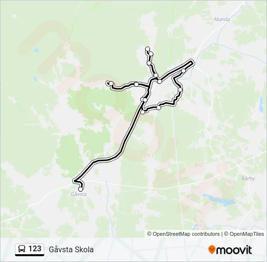 123 Bus Line Map