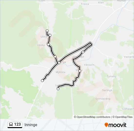 123 Bus Line Map