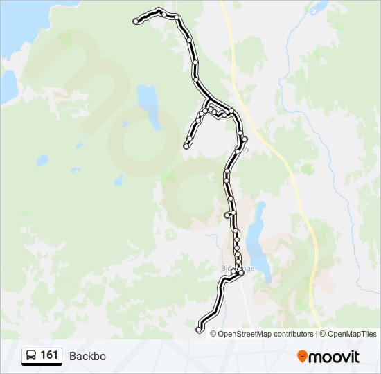 161 bus Line Map