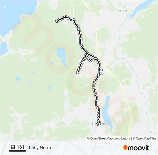 161 Bus Line Map