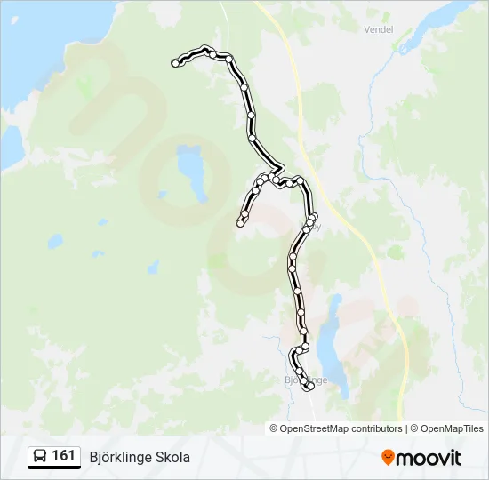 161 Bus Line Map