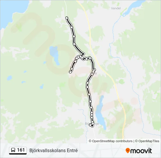 161 Bus Line Map