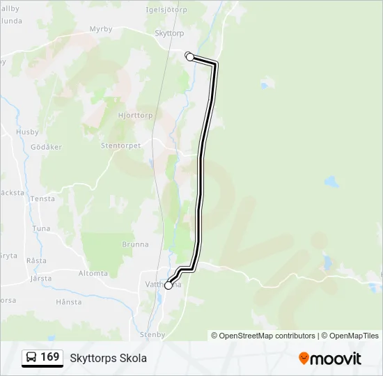 169 Bus Line Map