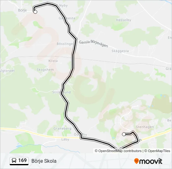 169 Bus Line Map