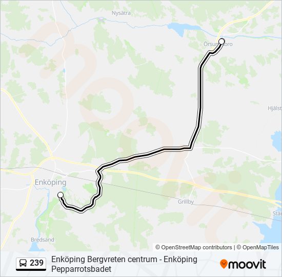 239 bus Line Map