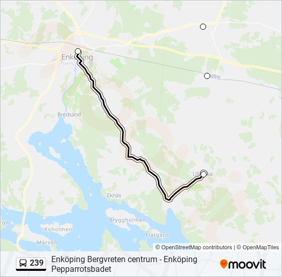 239 bus Line Map