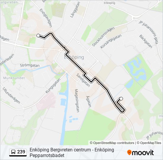 239 bus Line Map