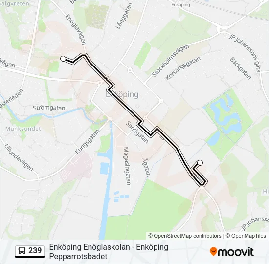239 Bus Line Map