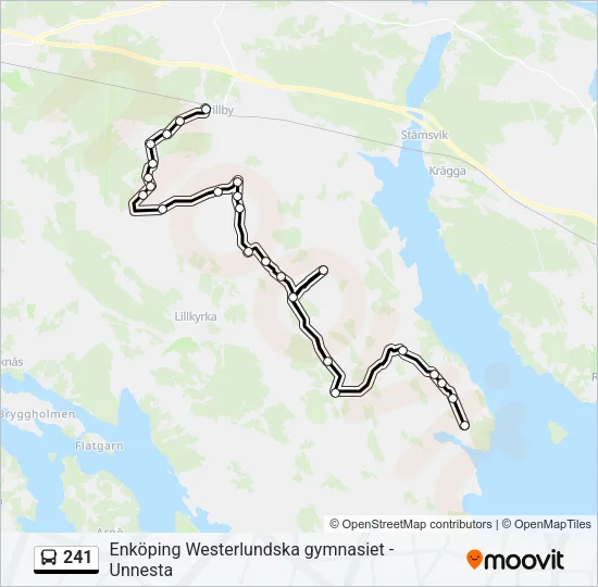 241 Bus Line Map
