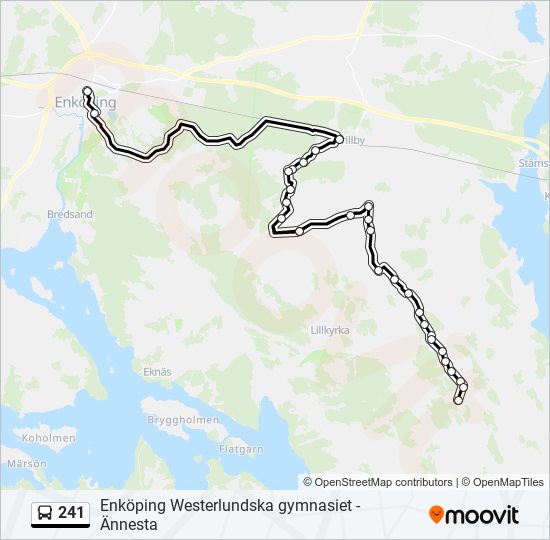 241 bus Line Map