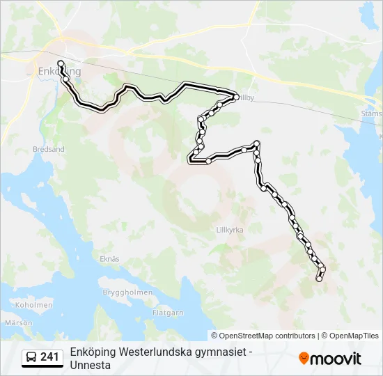 241 Bus Line Map