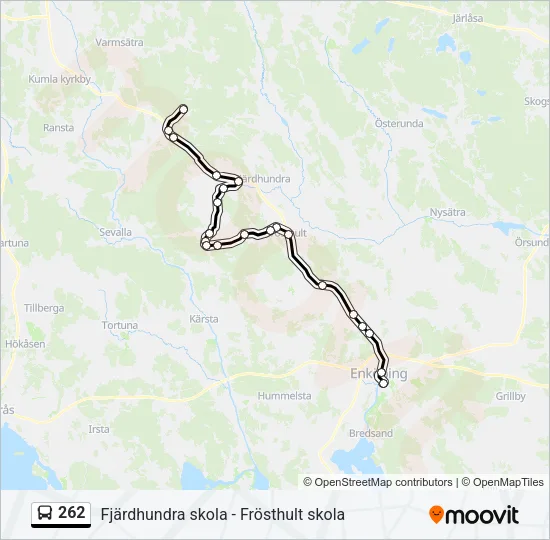 262 Bus Line Map