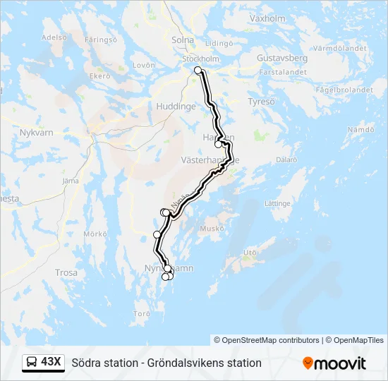 43X  Line Map