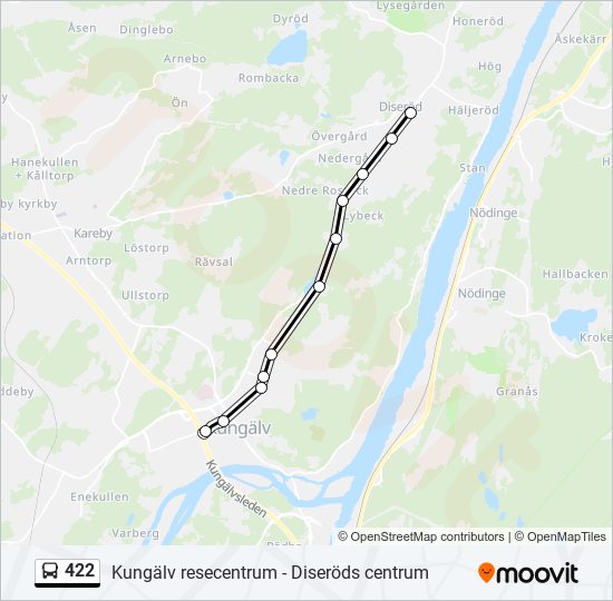 422 Route: Schedules, Stops & Maps - Kungälv Resecentrum (Updated)