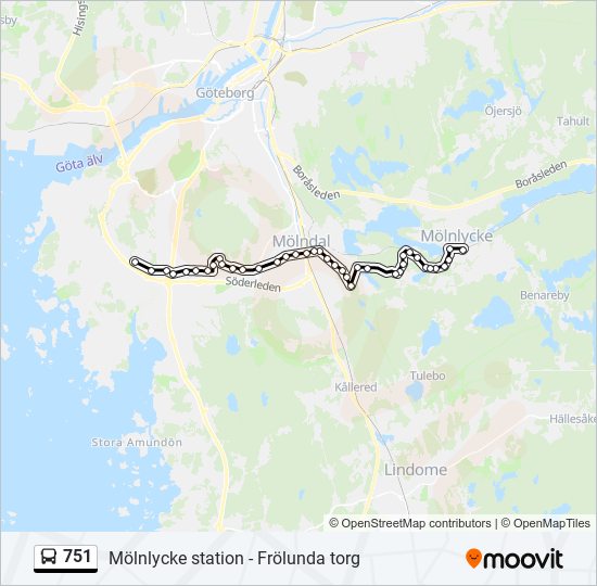 751 Route Schedules Stops Maps Fr lunda Torg Updated 
