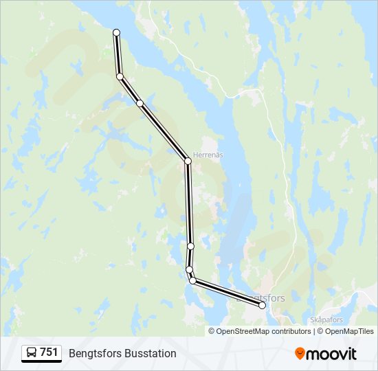 751 Route Schedules Stops Maps Bengtsfors Busstation Updated 