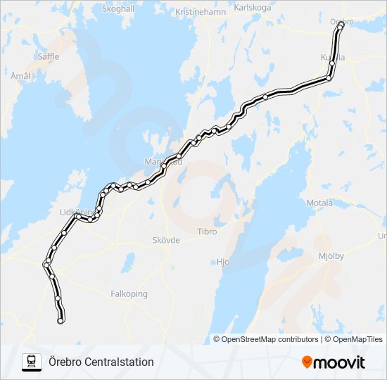 herrljunga station örebro centralstation Route: Schedules, Stops & Maps ...