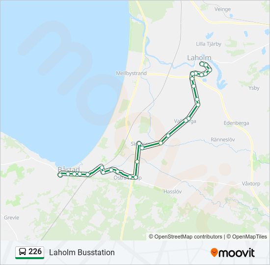 226 Route: Schedules, Stops & Maps - Laholm Busstation (Updated)