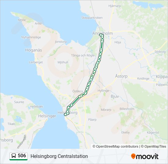 506 Route: Schedules, Stops & Maps - Helsingborg Centralstation (Updated)