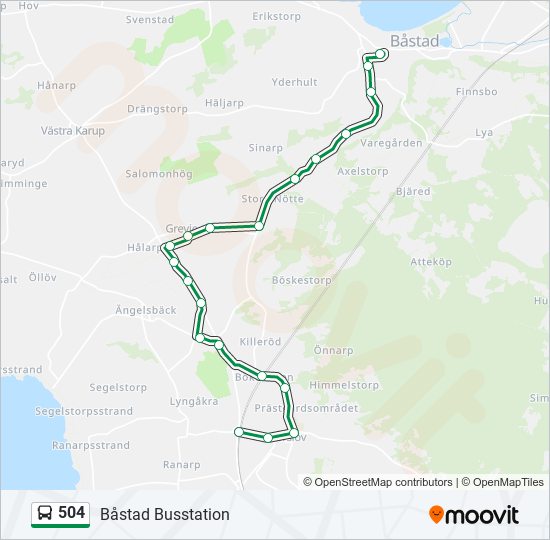 504 Route Schedules, Stops & Maps Båstad Busstation (Updated)