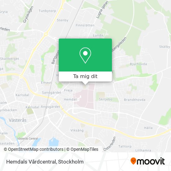 Hemdals Vårdcentral karta