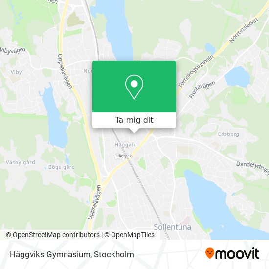 Häggviks Gymnasium karta